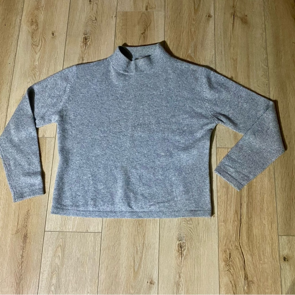 Carissa 100 percent Cashmere Mock Neck. Large.